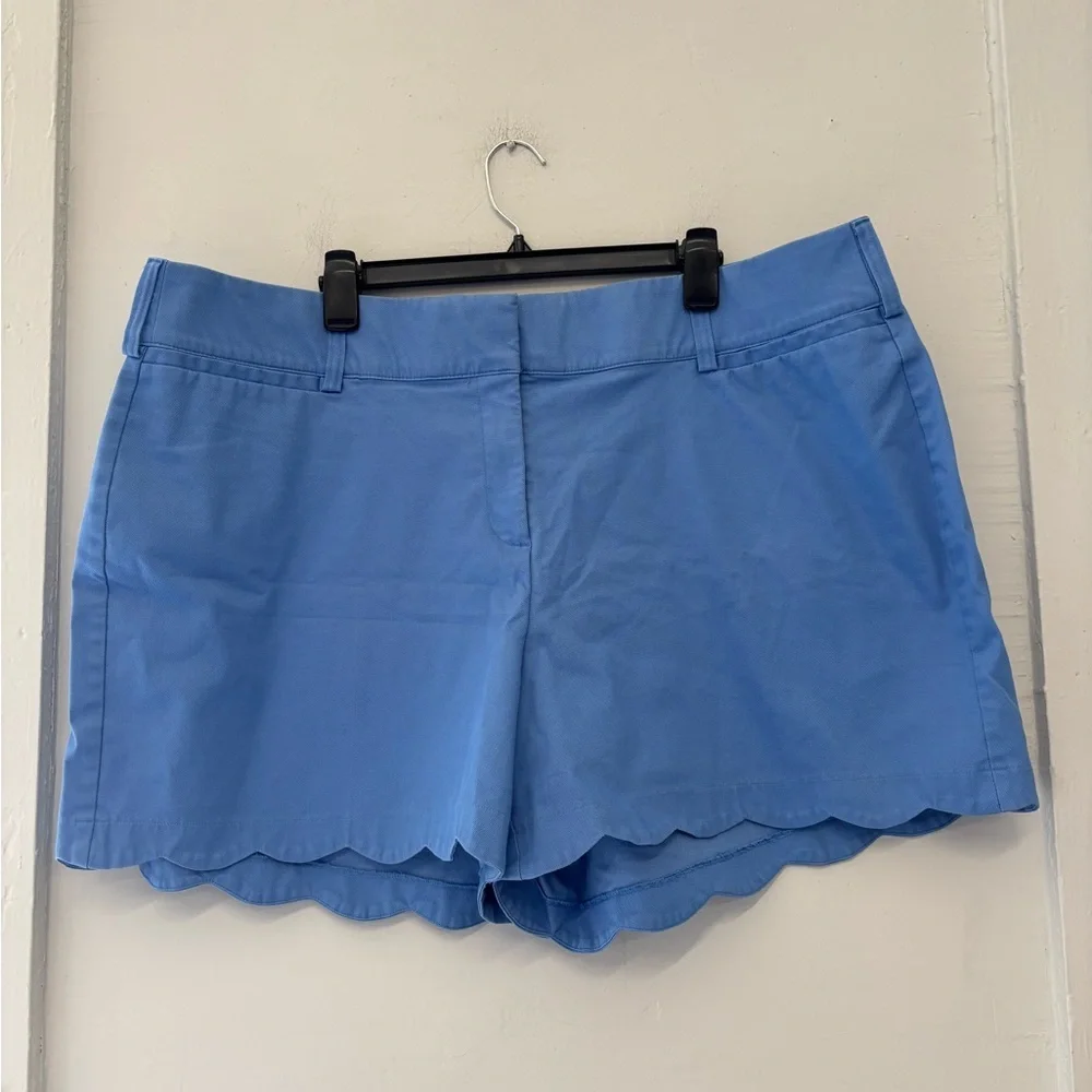 Lane Bryant‎ The Allie Blue Scalloped Hem Shorts Size 22